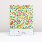 Пакет подарочный "Орнамент бабочки" 33 х 42,5 х 10 см - фото 21979100