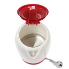 Чайник электрический ENERGY E-274, пластик, 1,7 л, 2200 Вт, бело-красный - фото 9176267