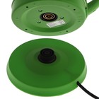 Чайник электрический Homestar HS-1028, металл, 1.8 л, 1500 Вт, серебристо-зелёный - Фото 7