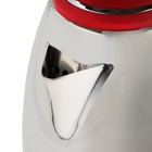 Чайник электрический Homestar HS-1028, металл, 1.8 л, 1500 Вт, серебристо-красный - фото 6789524