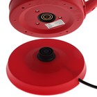 Чайник электрический Homestar HS-1028, металл, 1.8 л, 1500 Вт, серебристо-красный - Фото 7