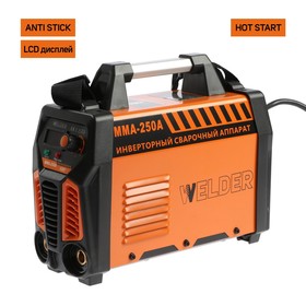 

Сварочный аппарат Welder MMA-250A LCD, 6.6 кВт, 20-250 А, 1.6-5 мм, LCD дисплей, 2 кабеля
