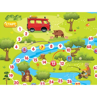 Настольная игра-ходилка Десятое Королевство «В лесу»
