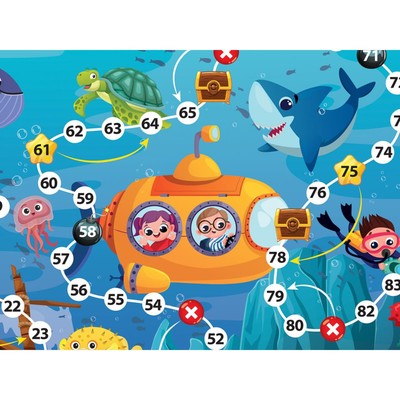 Настольная игра-ходилка Десятое Королевство «В океане»