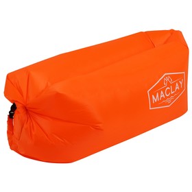 Надувной диван Maclay «Ламзак», 190Т, 180х70х45 см, цвет оранжевый