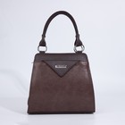 Сумка женская El Masta на молнии, 2 наружных кармана, длинный ремень, цвет коричневый - фото 21980111