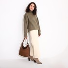 Сумка женская El Masta на молнии, наружный карман, длинный ремень, цвет коричневый - Фото 8