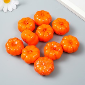 Декор для творчества "Оранжевая тыква" набор 10 шт 2,6х3,5х3,5 см