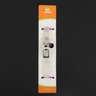 Ошейник, светящийся в темноте, "Сочные косточки" (люминесцентный), 30 х 1 см, бело/синий - фото 34063938