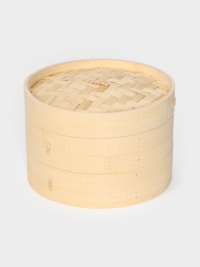 Пароварка Доляна «Восточная кухня», 2 этажа, d=21 см, бамбук