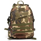 Рюкзак тактический туристический Storm tactic, 40 л, с карманами, расцветка мультикам, зелёный/коричневый - Фото 3