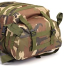 Рюкзак тактический туристический Storm tactic, 40 л, с карманами, расцветка мультикам, зелёный/коричневый - Фото 6