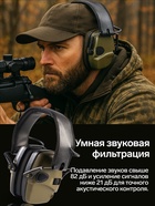 Тактические наушники для стрельбы с активным шумоподавлением - Фото 2