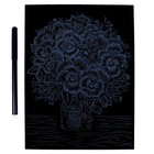 Скретчинг Цветы «Фиалки» 18 × 24 см - фото 42884090