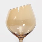 Бокалы для вина Magistro «Иллюзия», 550 мл, 10×24 см, набор 2 шт., стекло, бронзовые - Фото 5