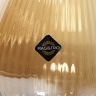 Бокалы для вина Magistro «Иллюзия», 550 мл, 10×24 см, набор 6 шт., стекло, золотые - Фото 11