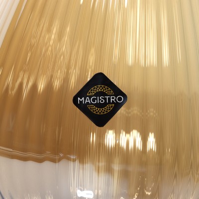 Бокалы для вина Magistro «Иллюзия», 550 мл, 10×24 см, набор 6 шт., стекло, золотые