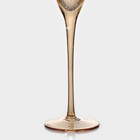 Бокалы для шампанского Magistro «Иллюзия», 180 мл, 5.5×27.5 см, набор 2 шт., стекло, золотые - Фото 3