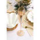 Бокалы для шампанского Magistro «Иллюзия», 180 мл, 5.5×27.5 см, набор 6 шт., стекло, золотые - Фото 9