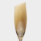 Набор бокалов из стекла для шампанского Magistro «Иллюзия», 180 мл, 5,5×27,5 см, 6 шт, цвет золотой - Фото 4