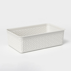 Корзинка универсальная Wenge, 2.25 л, 25.7×15.8×8 см, светло-серая - Фото 1