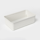 Корзинка универсальная Wenge, 2.25 л, 25.7×15.8×8 см, светло-серая - Фото 2