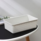 Корзинка универсальная Wenge, 2.25 л, 25.7×15.8×8 см, светло-серая - Фото 4