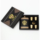 Подарочный набор «Герб»: фляжка 270 мл, 4 стопки, воронка - Фото 5