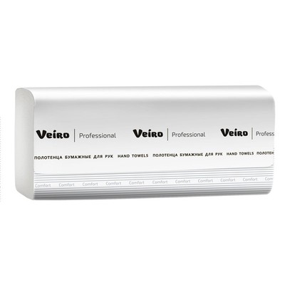 Полотенца Veiro Professional Lite для рук V-сложение, 250 листов