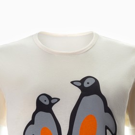 

Комплект домашний женский футболка/брюки) "Penguin", цвет коричневый/принт, размер 58
