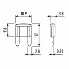 Предохранитель флажковый Rexant "мини", 30 А - Фото 2