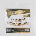 Гирлянда на ленте «С днем Рождения», блестки, длина 250 см - Фото 9