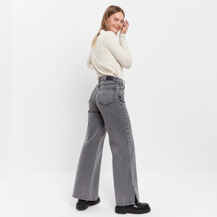 Джинсы женские, цвет тёмно-серый, размер 42 (48) 59938
