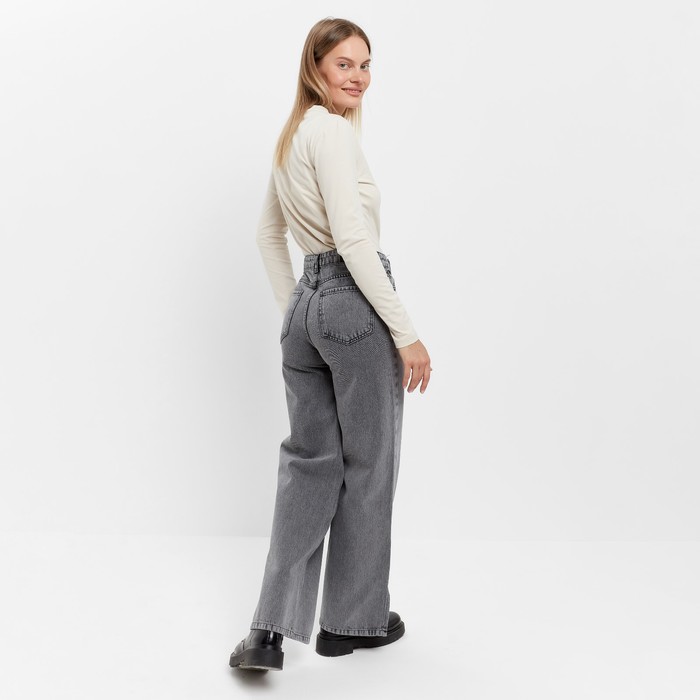 Джинсы женские, цвет тёмно-серый, размер 42 (48) 59938