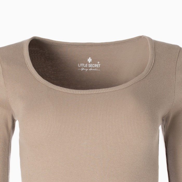 Лонгслив женский, цвет коричневый, размер L (46) 59949