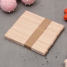Палочки для мороженого деревянные «С любовью», набор 50 шт, 11.4 х 1 см - фото 4369682