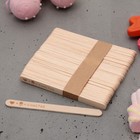Палочки для мороженого деревянные «Счастье», набор 50 шт, 11.4 х 1 см - Фото 1