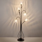 Торшер "Колокольчик" 5хE27 15Вт черный 51х28х160 см 9403633