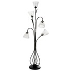 Торшер "Колокольчик" 5хE27 15Вт черный 51х28х160 см 9403633