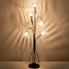 Торшер "Колокольчик" 5хE27 15Вт черный 51х28х160 см 9403633