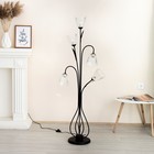 Торшер "Колокольчик" 5хE27 15Вт черный 51х28х160 см 9403633