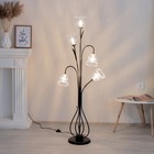 Торшер "Колокольчик" 5хE27 15Вт черный 51х28х160 см 9403633