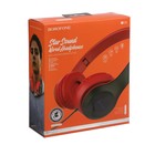 Наушники Borofone BO5 Star sound, накладные, микрофон, Jack 3.5 мм, кабель 1.2 м, красные 9088653 - фото 16104703