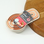 Набор мерных ёмкостей, 5 шт: 7,5; 15; 60; 85; 125 мл, бежевый - фото 38949327