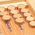 Нарды деревянные большие, настольная игра "Лев и тигр", 40 х 40 см, с шашками 9452039