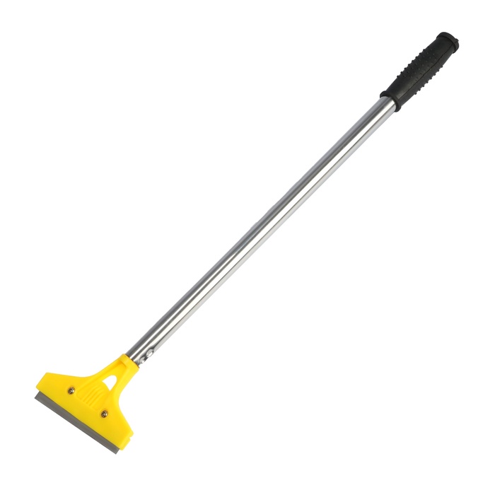 Скребок ТУНДРА, фиксированное лезвие 100 мм, металлическая обрезиненная рукоятка 500 мм - Фото 1