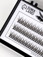 Набор накладных ресниц «Ласточкин хвост», пучки, 10 мм, толщина 0.07 мм, изгиб С, 12 D - Фото 3