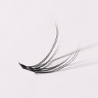 Набор накладных ресниц «Ласточкин хвост», пучки, 10 мм, толщина 0,07 мм, изгиб С, 12 D - Фото 5