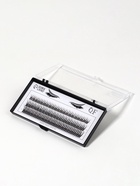 Набор накладных ресниц «Ласточкин хвост», пучки, 10, 12, 14 мм, толщина 0.1 мм, изгиб D, 12 D - Фото 2