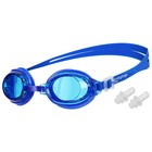 Очки для плавания детские ONLYTOP, беруши, цвет синий - фото 10205927